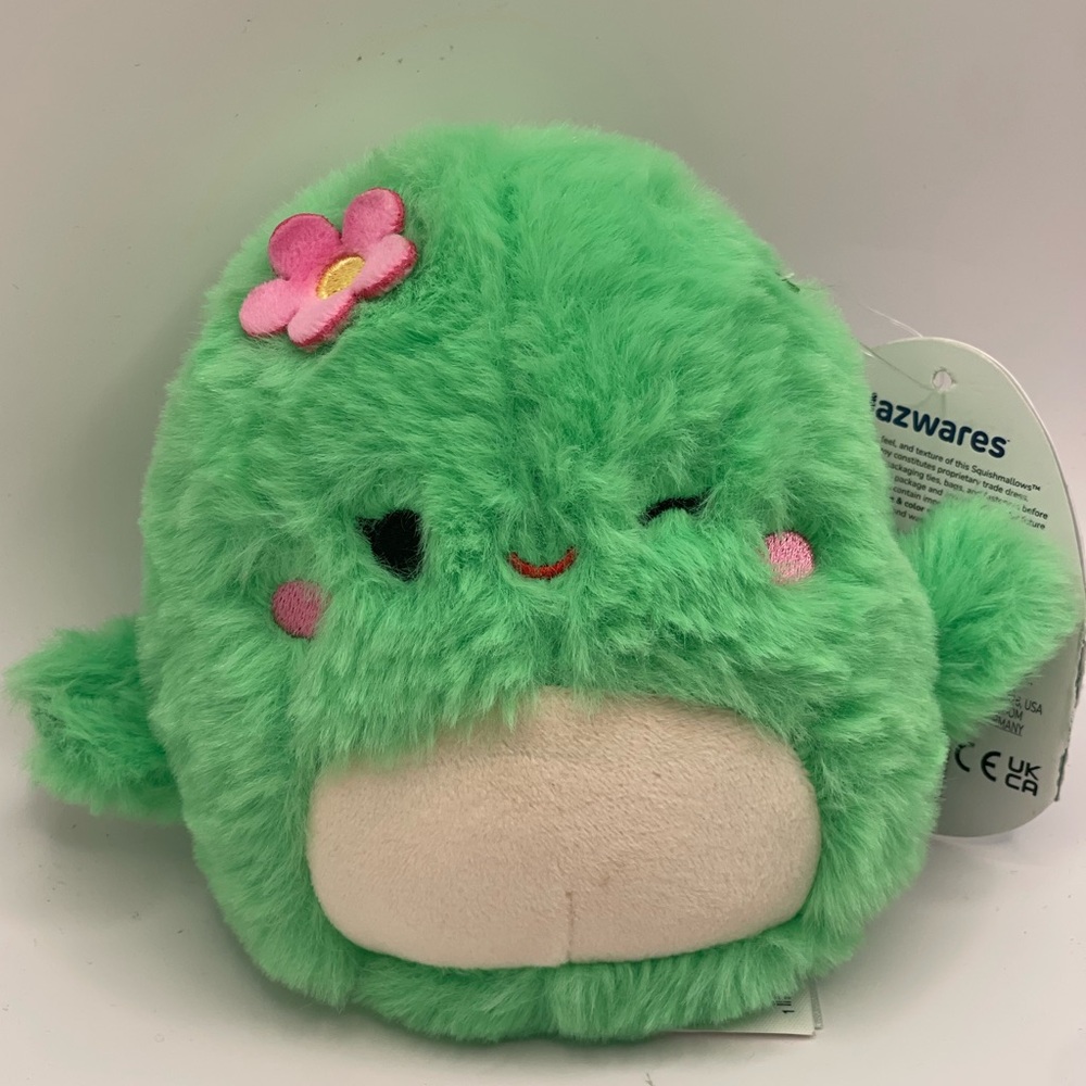 Squishmallows Fuzz A Mallows Maritza Winking Cactus Plush 5” | NWT Soft Green